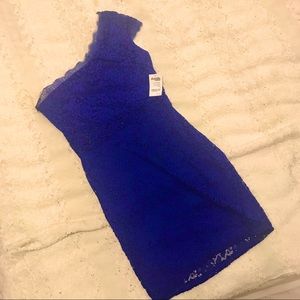 Women’s- royal blue lace, mini dress